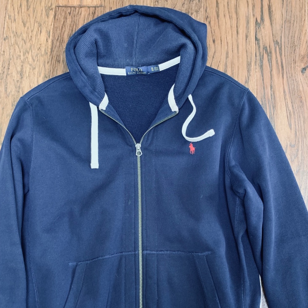 Ralph Lauren Men’s ZIP Up hoodie Sz XL navy